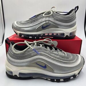 Nike Air Max 97 GS Metallic Silver Persian Violet Sneakers 921522-027 Kids 4.5Y